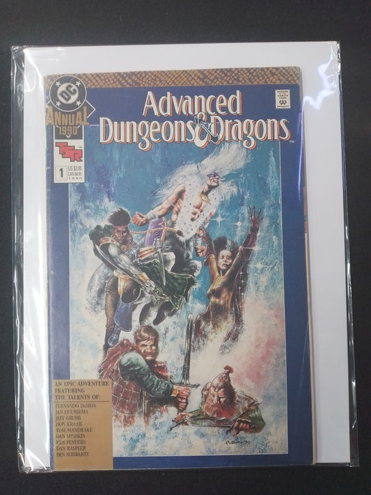 Advanced Dungeons And Dragons #1 DC Annual 1990 Comic Book - N07955