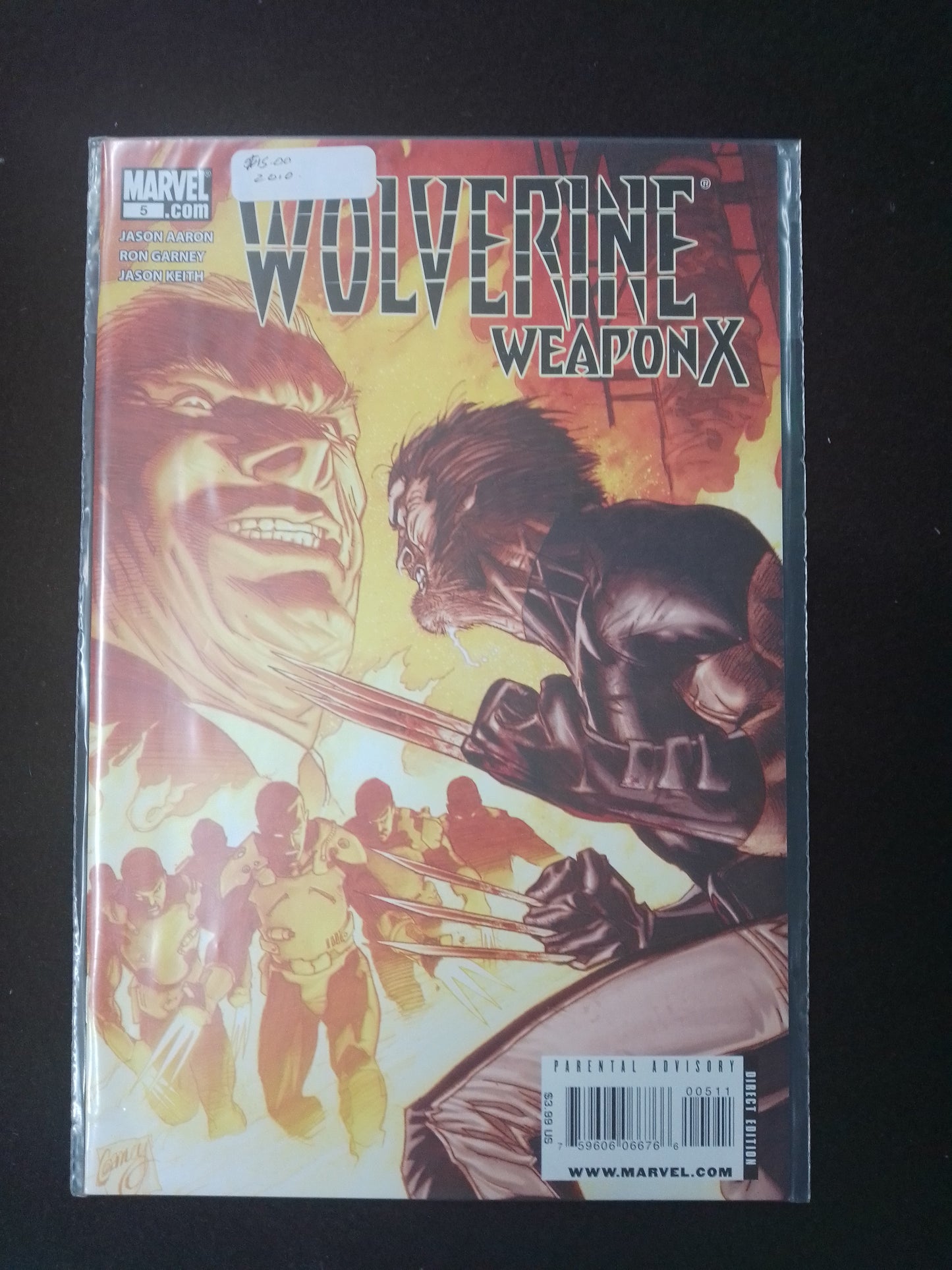 Wolverine Weapon X #5 Marvel Comic Book 2010 - N07963