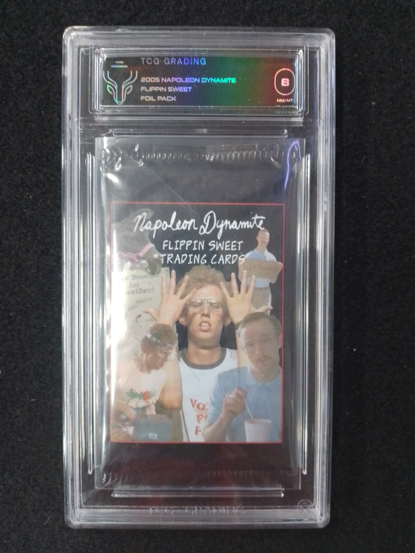 2005 Napoleon Dynamite Flippin Sweet Card Foil Pack Graded 8 - N08511