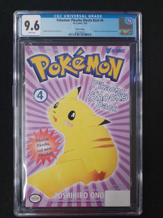 Pokemon - Pikachu Shocks Back #4 9/99 - Graded 9.6 Comic Book - N08506