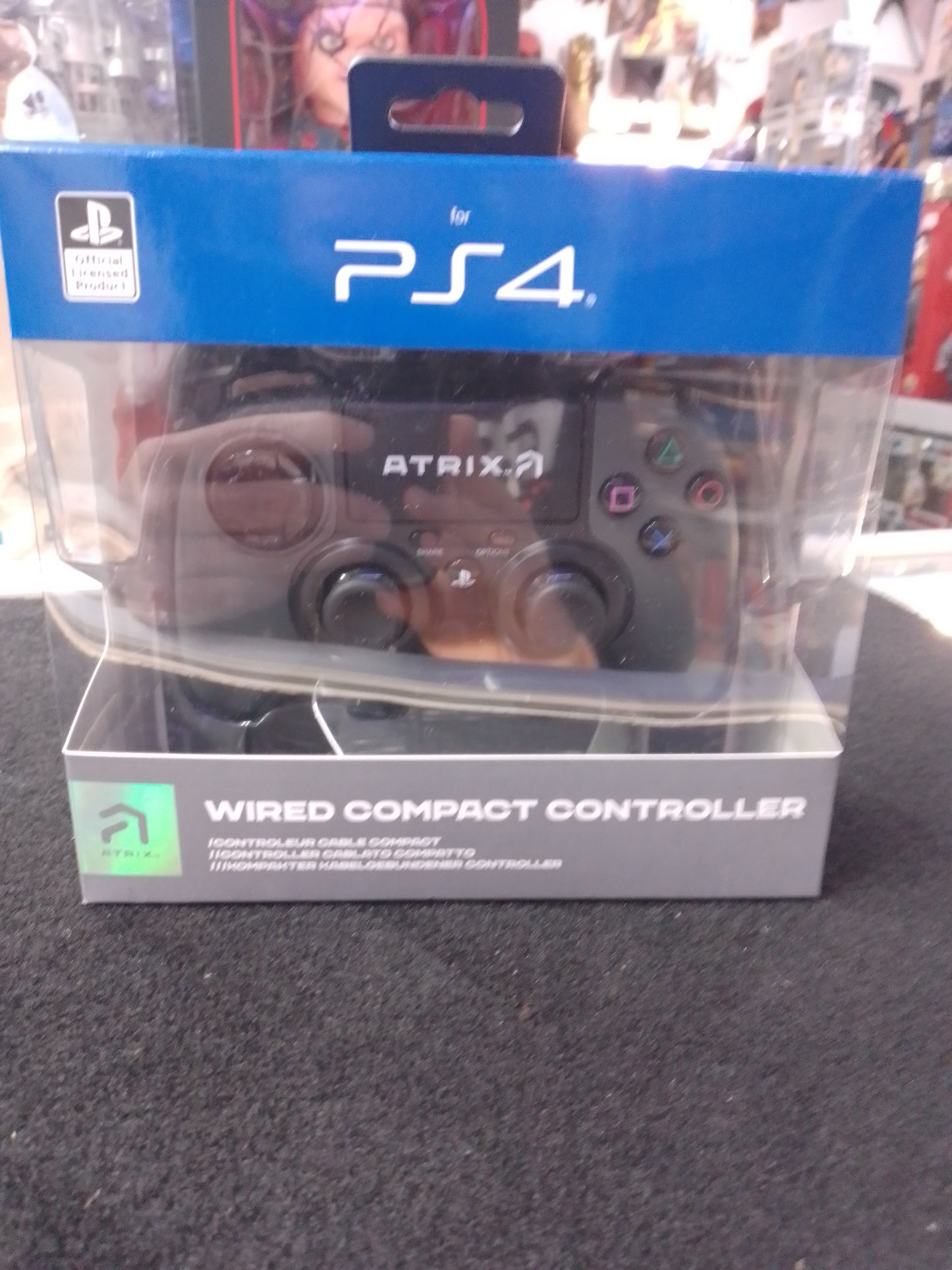 Atrix Wired Compact PS4 Controller - Black - N08522