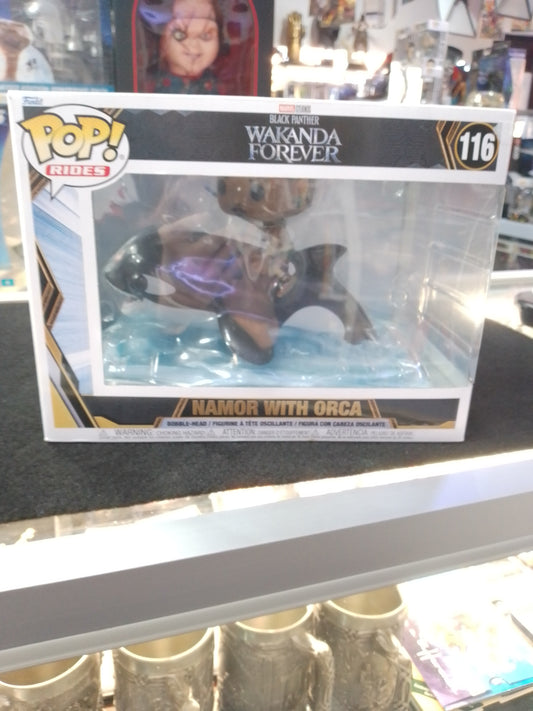 Funko Pop! Rides - Black Panther 2: Wakanda Forever - Namor with Orca #116 - N08526