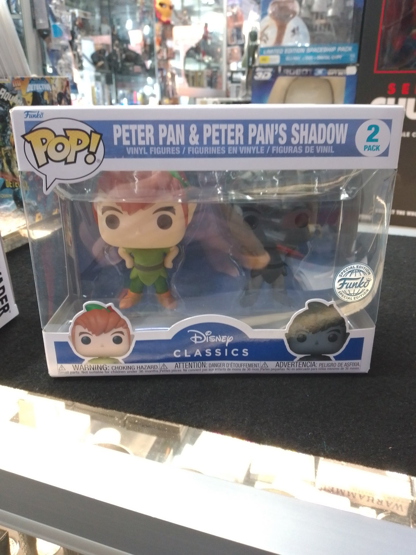 Funko PoP! Peter Pan (1953) - Peter Pan & Shadow Vinyl Figure 2 Pack - N08528