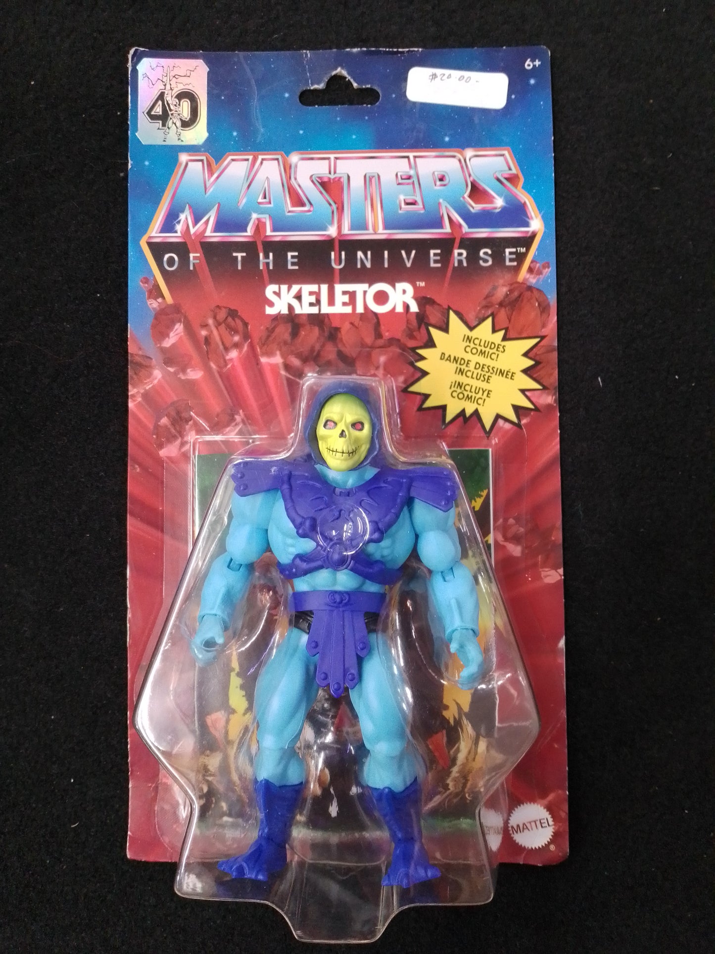 Mattel Masters of the Universe Skeletor Figurine With Mini Comic - N08586