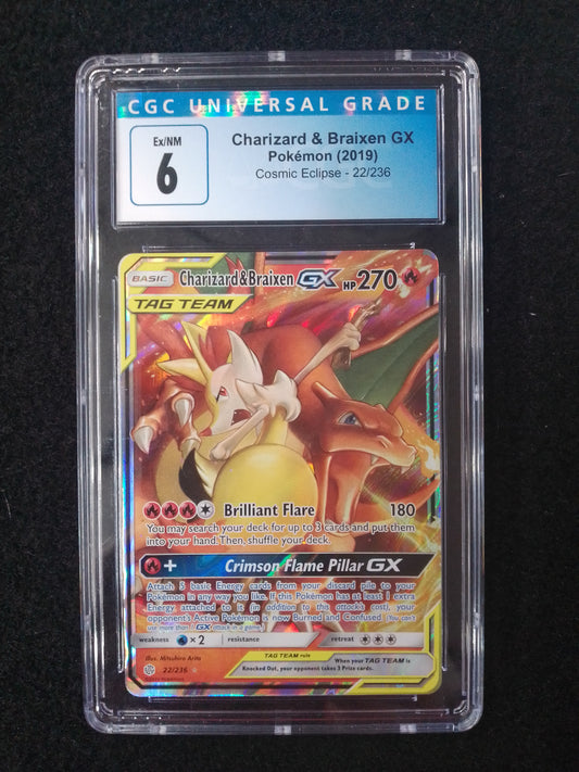 Charizard & Braixen GX Pokémon Year 2019 CGC Graded Card - N08738