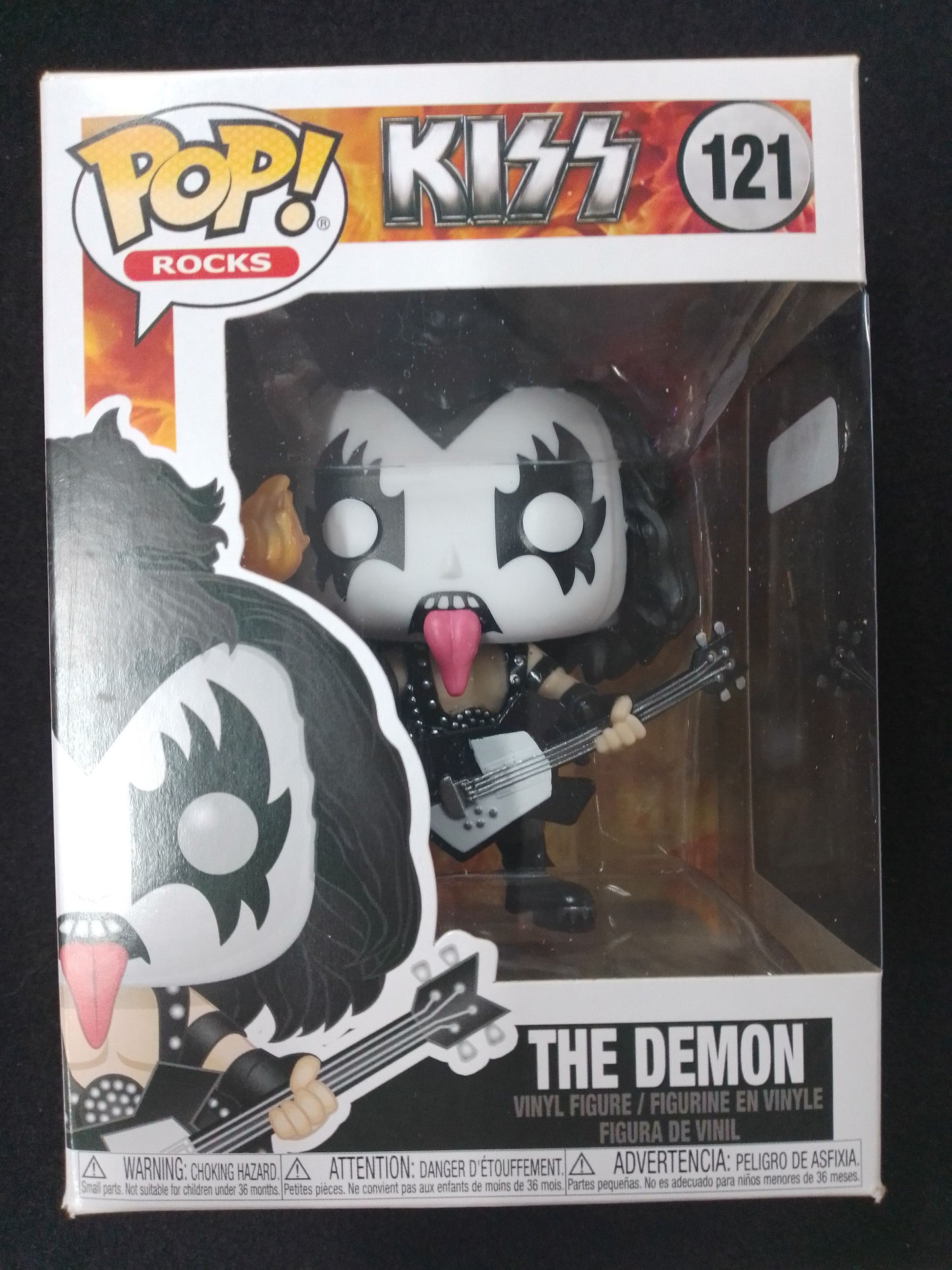 Funko Pop! Rocks Kiss – Gene Simmons The Demon Vinyl Figure #121 - N08747