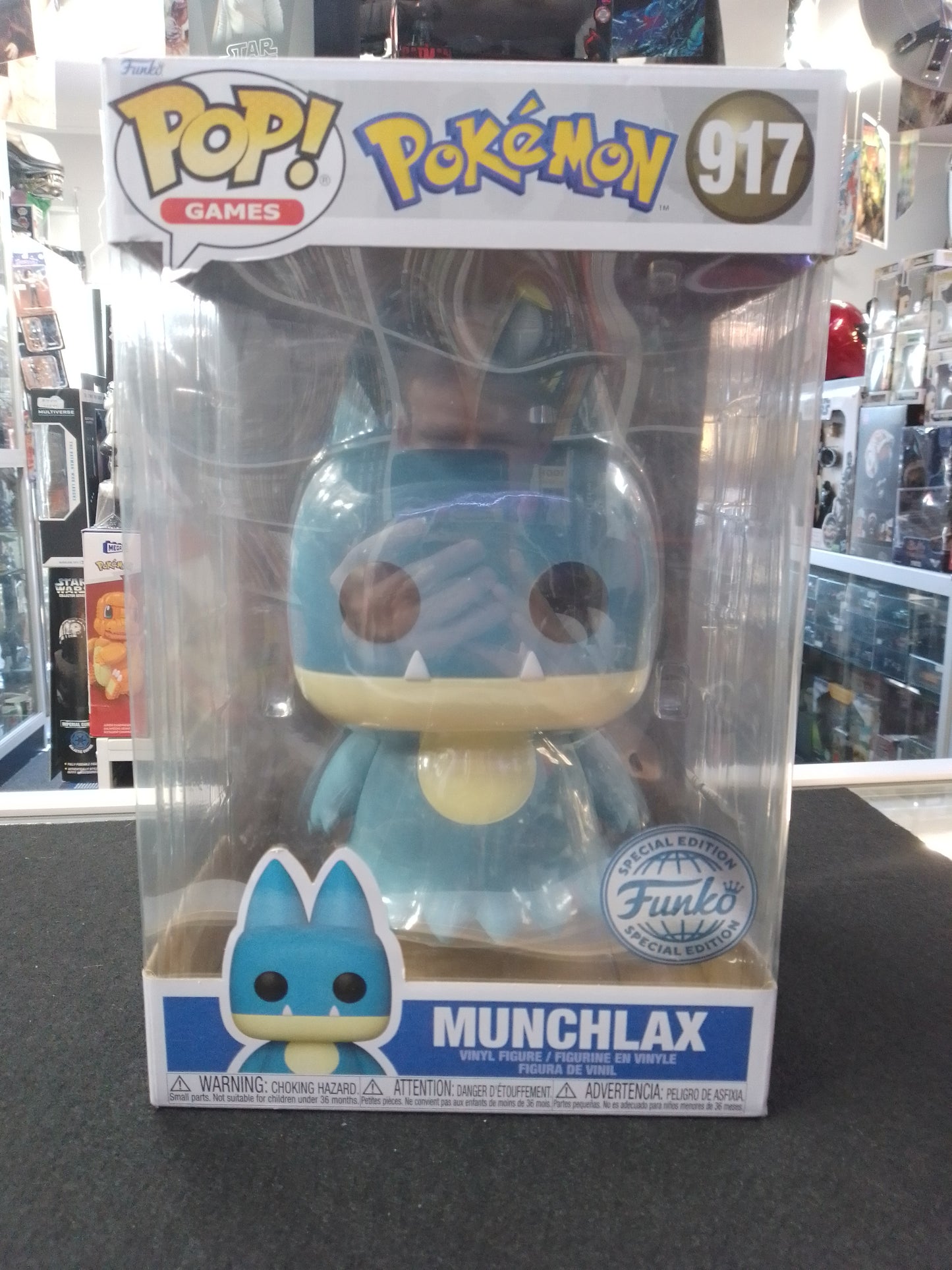 Funko Pop! Games Pokemon - Munchlax 10" Jumbo #917 Figure - N08775