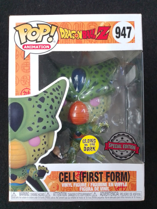 Funko Dragon Ball Z – Cell First Form Glow in the Dark Pop! Vinyl Figure (RS) #947 - N08801