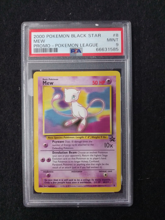 Pokemon Black Star Mew Promo Pokemon League - PSA Graded Card - N08887