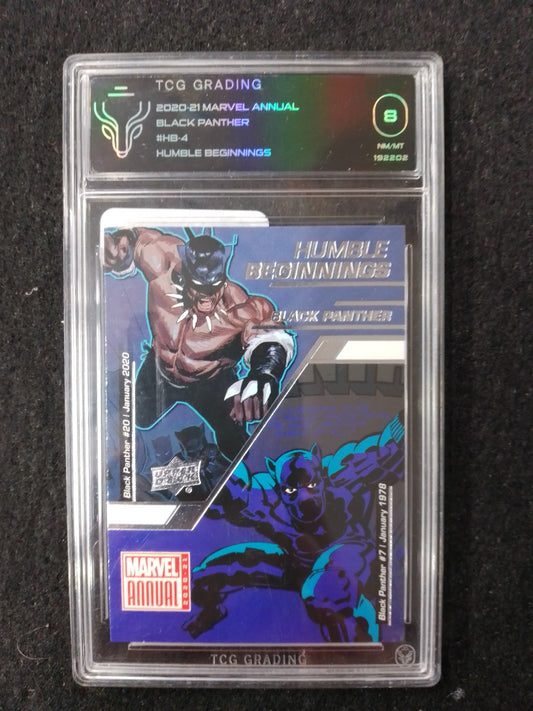 2020-21 Marvel Annual Black Panther Humble Beginnings TCG Graded Card - N08953