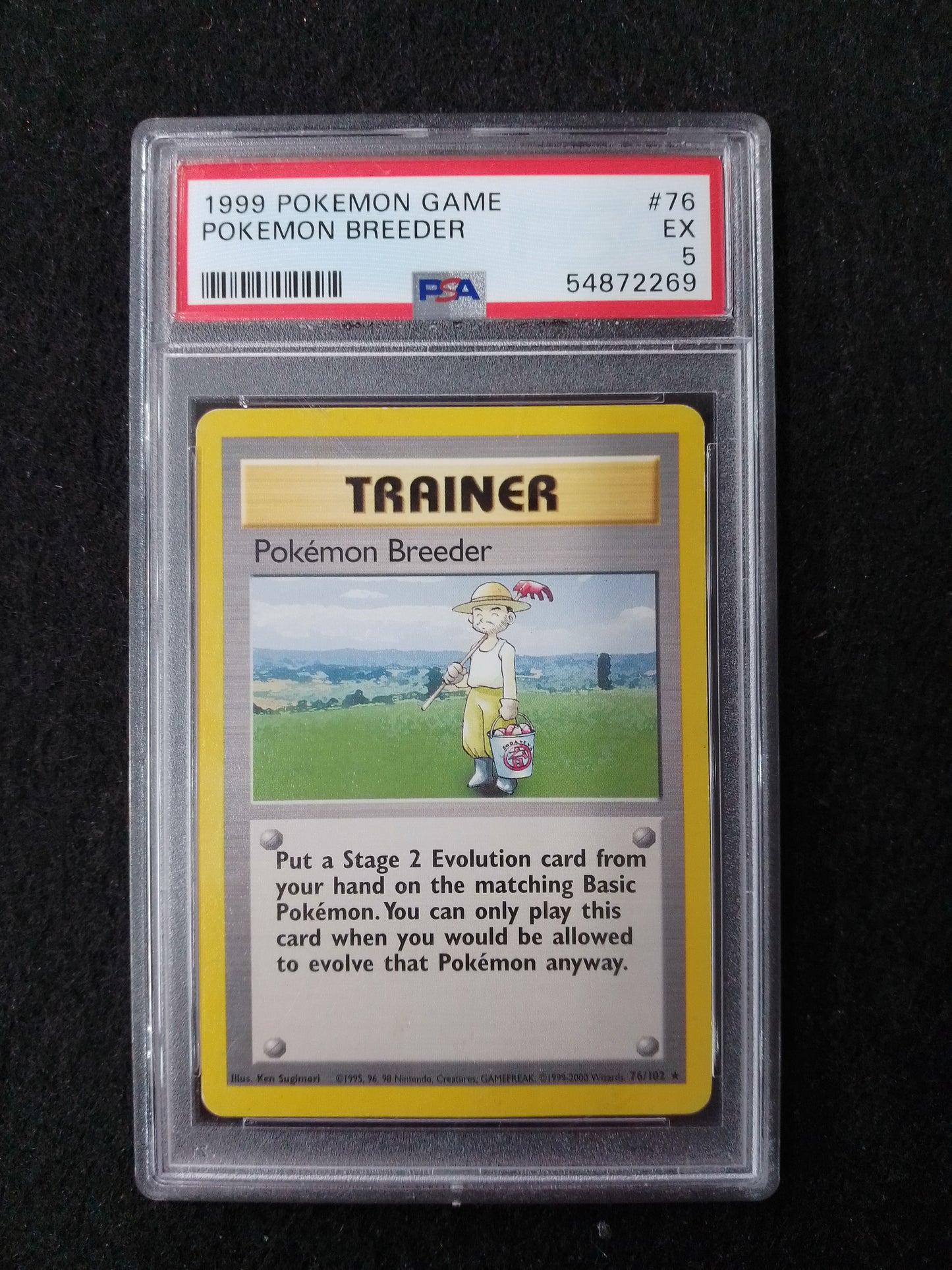 Pokemon 1999 Pokemon Breeder PSA Graded Card - N08957