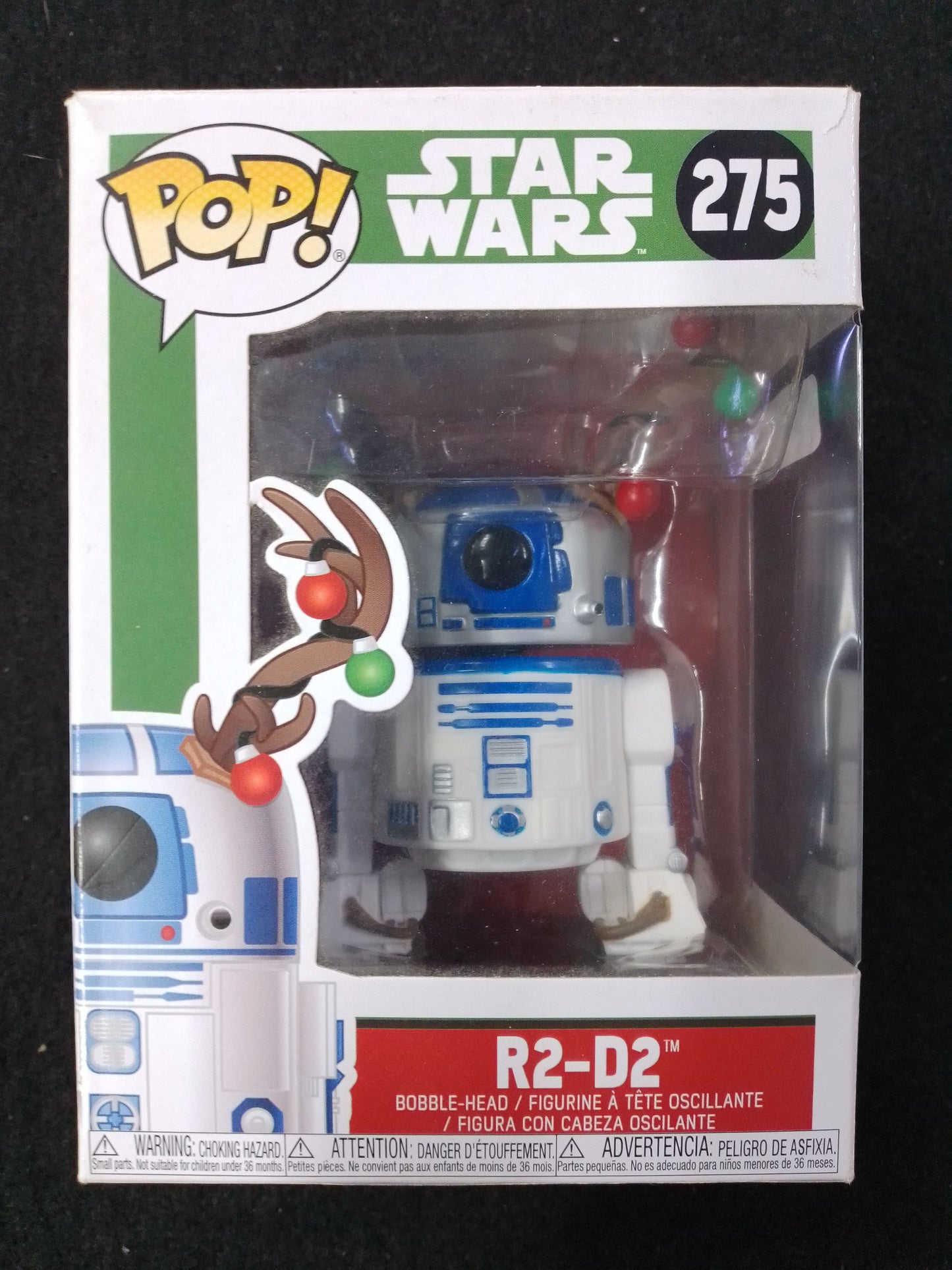 STAR WARS - R2-D2 WITH ANTLERS CHRISTMAS HOLIDAY #275 POP VINYL FUNKO - N09031