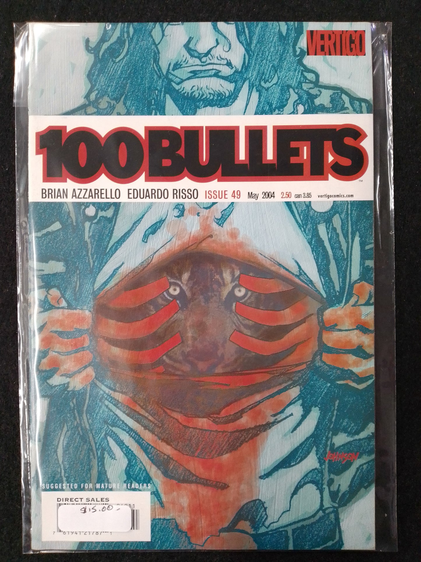 100 Bullets Issue 49 - Vertigo Comics  - By Brian Azarello Comic Book - N09041