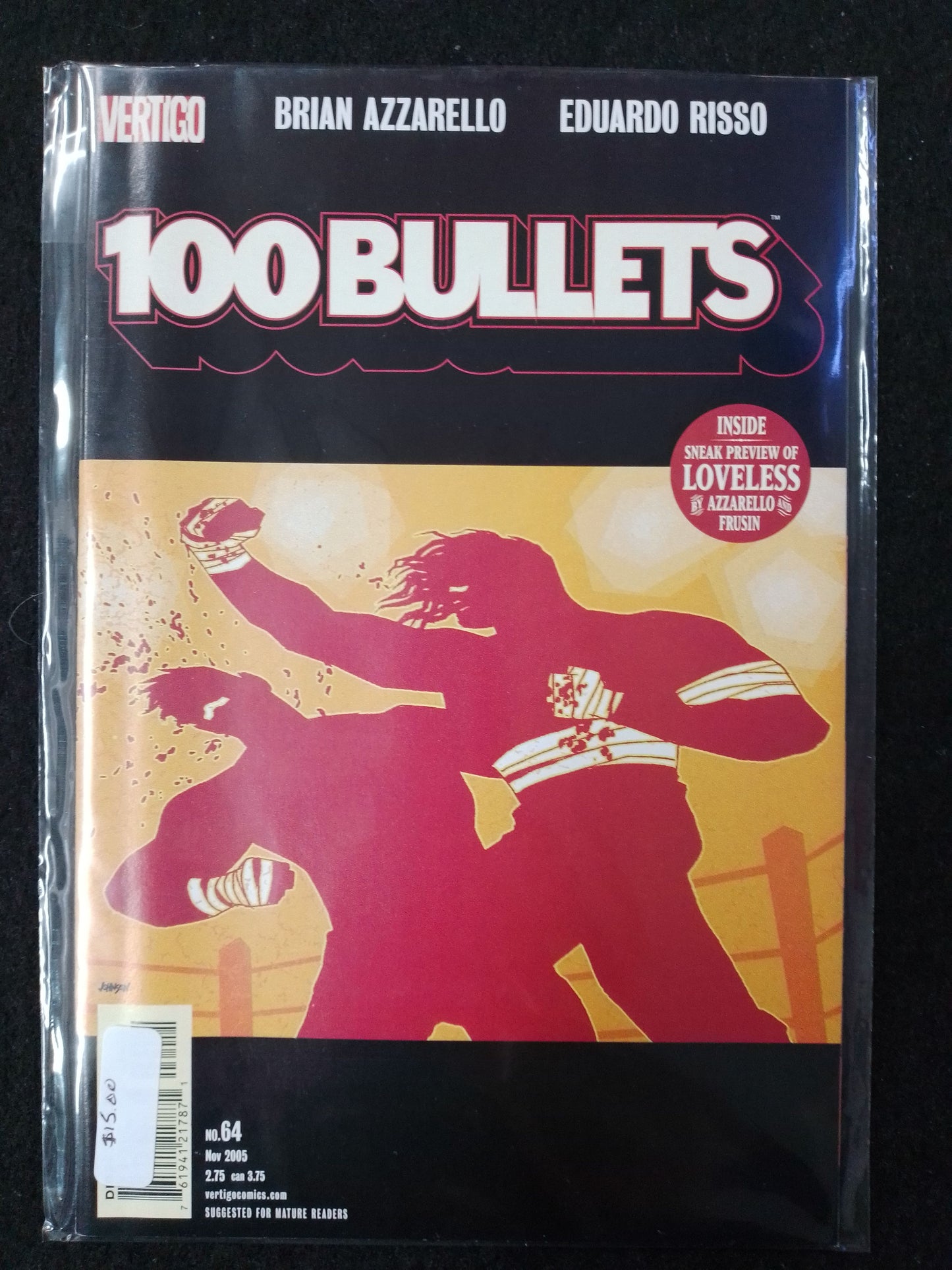 100 Bullets Issue 64 - Vertigo Comics  - By Brian Azarello Comic Book - N09044