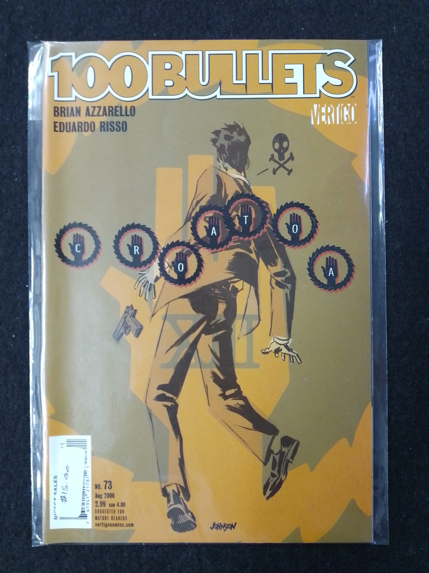 100 Bullets Issue 73 - Vertigo Comics  - By Brian Azarello Comic Book - N09068