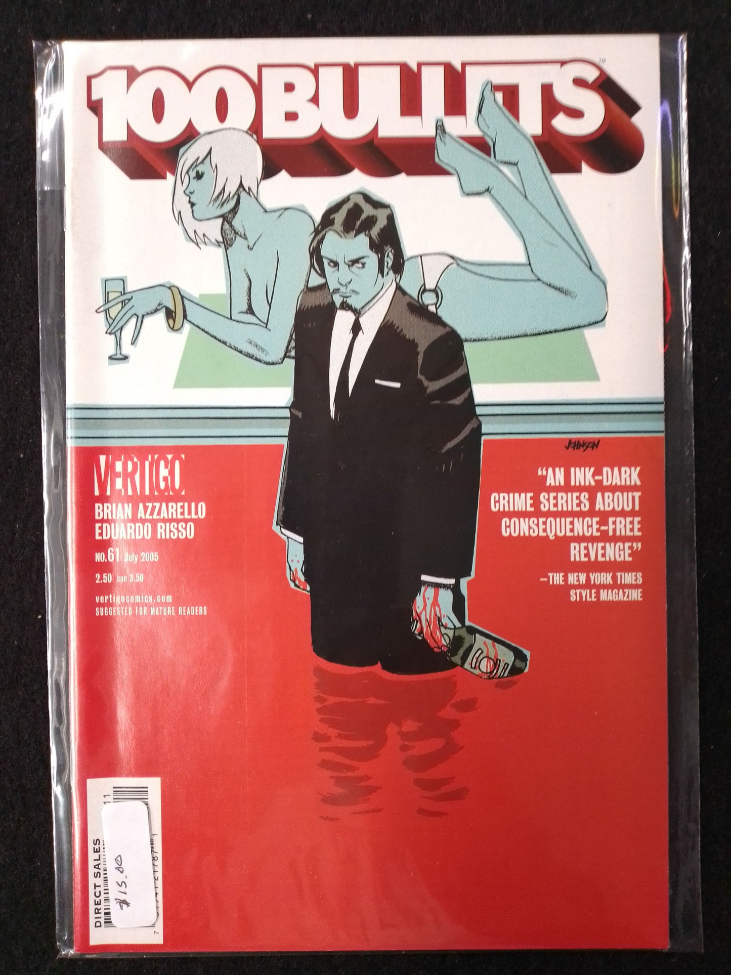 100 Bullets Issue 61 - Vertigo Comics  - By Brian Azarello Comic Book - N09073