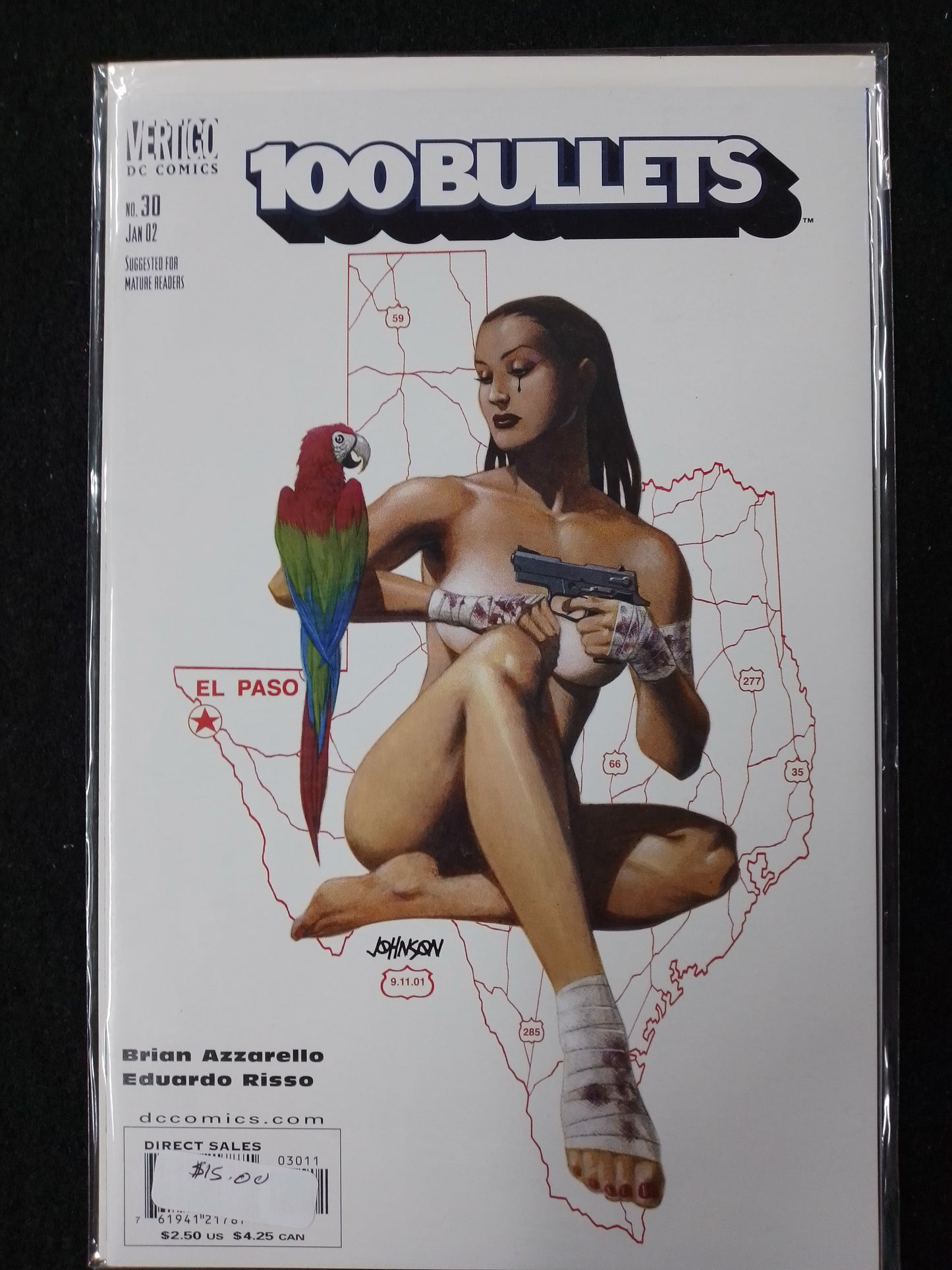 100 Bullets Issue 30 - Vertigo Comics  - By Brian Azarello Comic Book - N09080