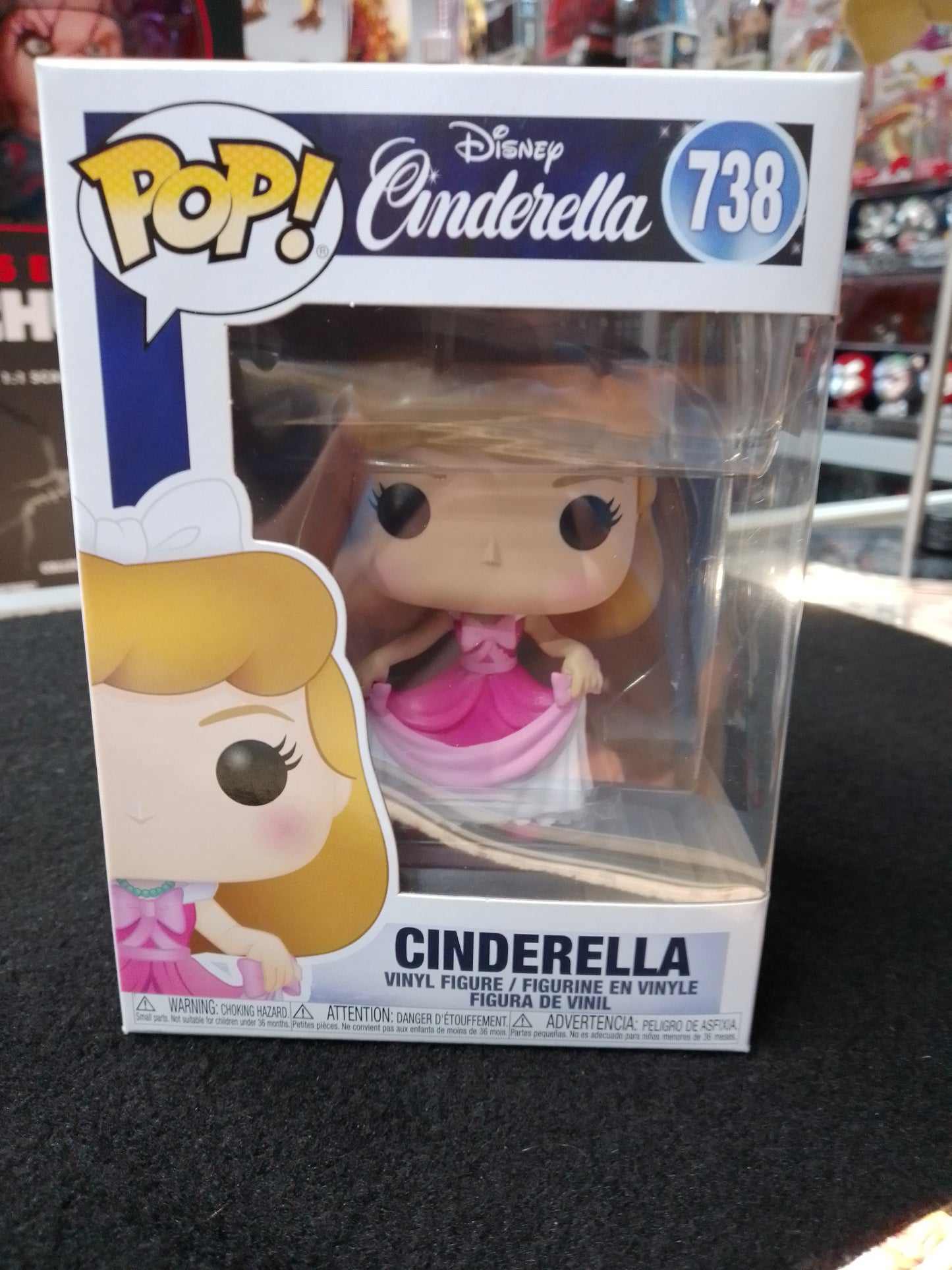 Funko Pop! Disney Cinderella Pink Dress Pop! Vinyl #738 - N09332