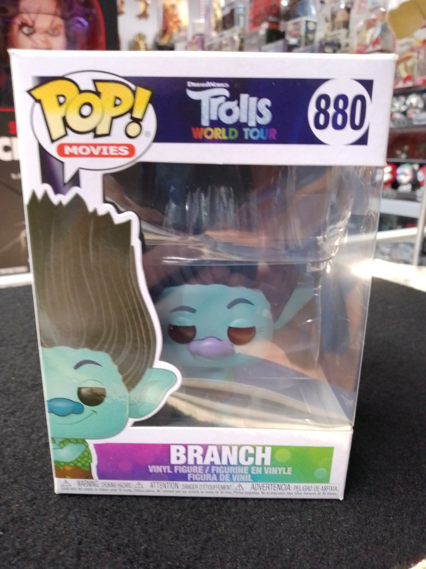 Funko Pop Vinyl #880 BRANCH - TROLLS WORLD TOUR Vinyl Figure - N09333