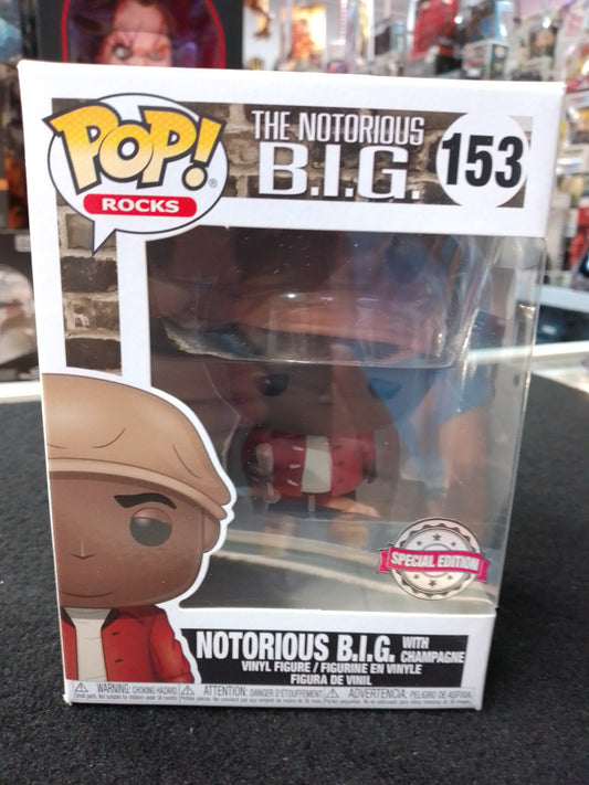 Funko Rocks Pop! Vinyl Figure Notorious B.I.G. with Champagne #153 - N09334