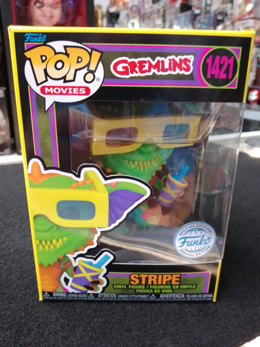 FUNKO GREMLINS - STRIPE WITH GLASSES US EXCLUSIVE BLACKLIGHT POP! VINYL #1421