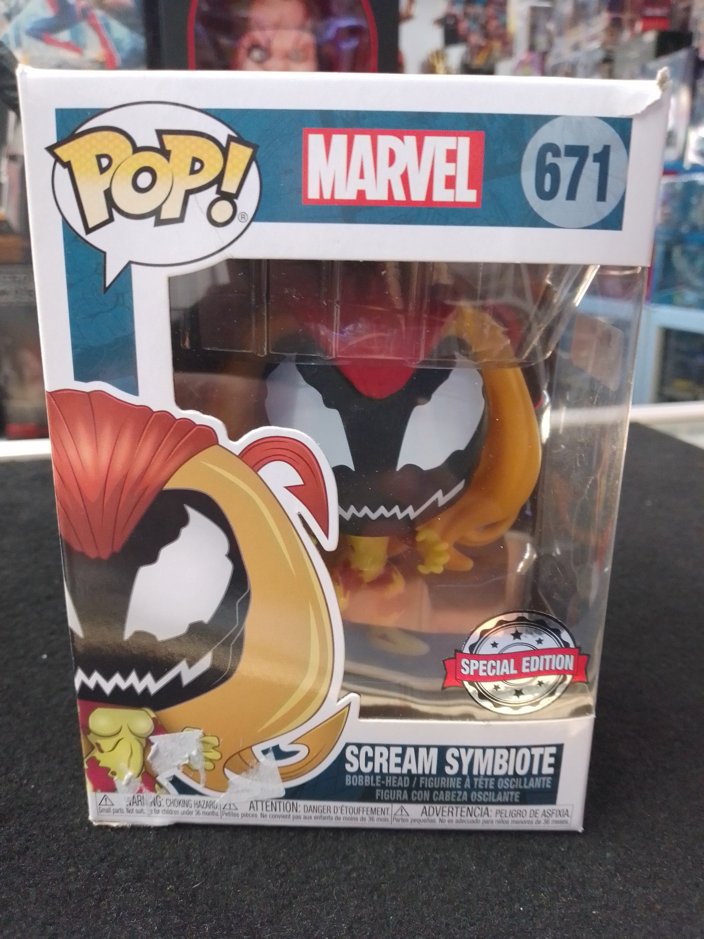 Funko POP! Marvel Venom #671 Scream Symbiote Vinyl Figurine - N09583