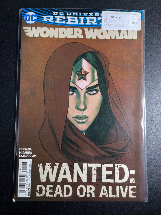 Wonder Woman #29 Variant Edition DC Universe Rebirth DC Comics 2016