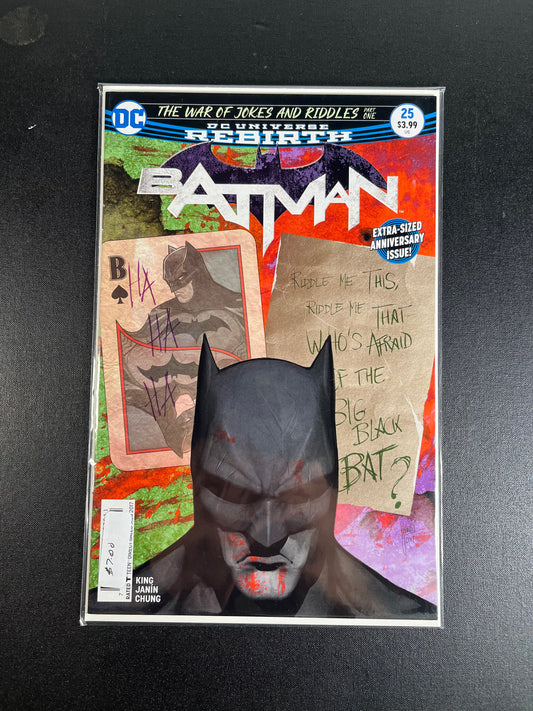 Batman #25 The War of Jokes and Riddles Part One DC Universe Rebirth DC Comics 2017