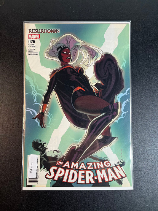 Amazing Spider-Man #25 Volume 4 #26 Storm X-men Variant Ressurrxion Marvel Comics