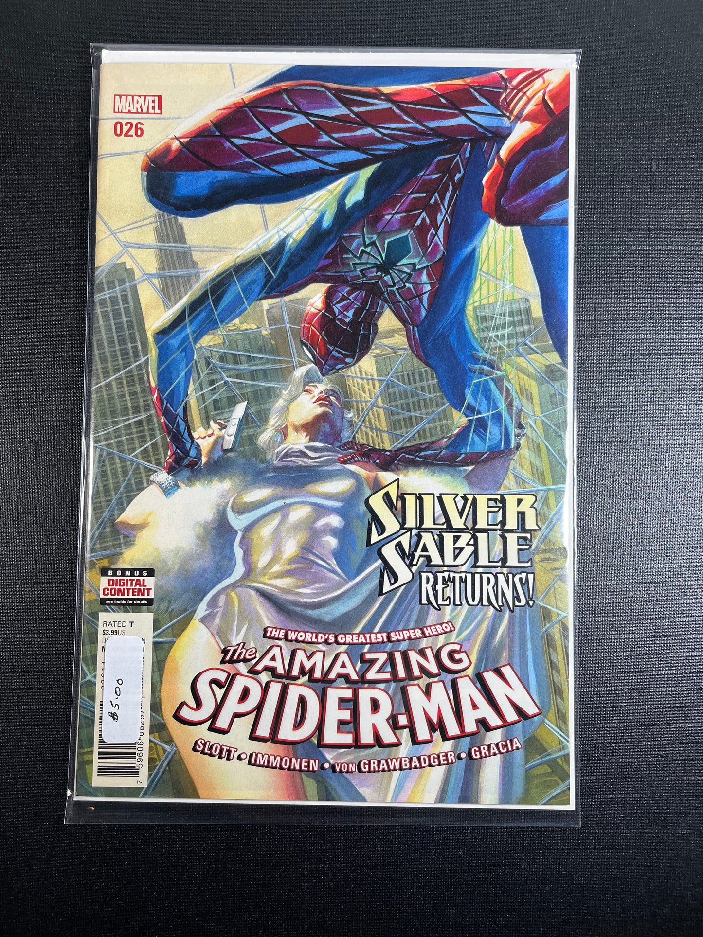 Amazing Spider-Man #26 Silver Sable Returns Marvel Comics