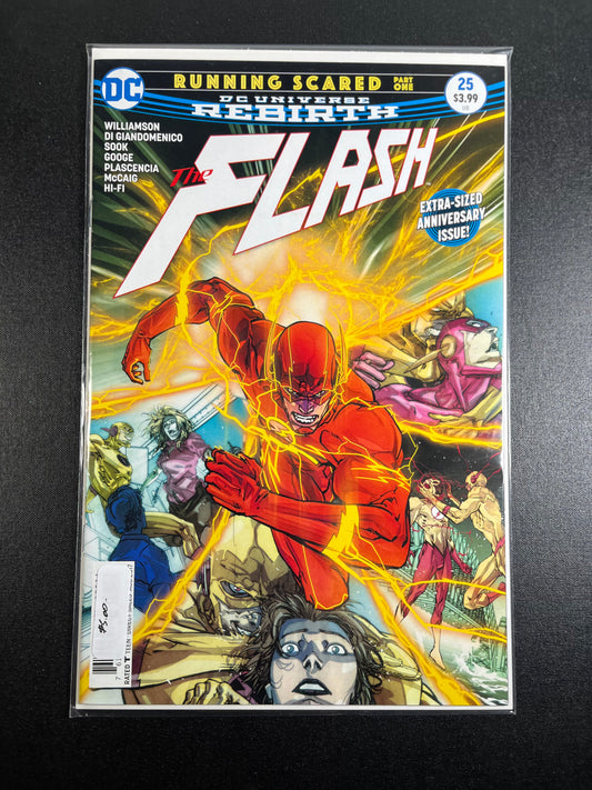 The Flash #25 Running Scared Part Extra Sized Anniversary Issue DC Universe Rebirth DC Comics 2017