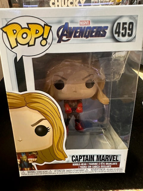 Funko POP!: Marvel Avengers Endgame: Captain Marvel - Collectible Vinyl Figure #459