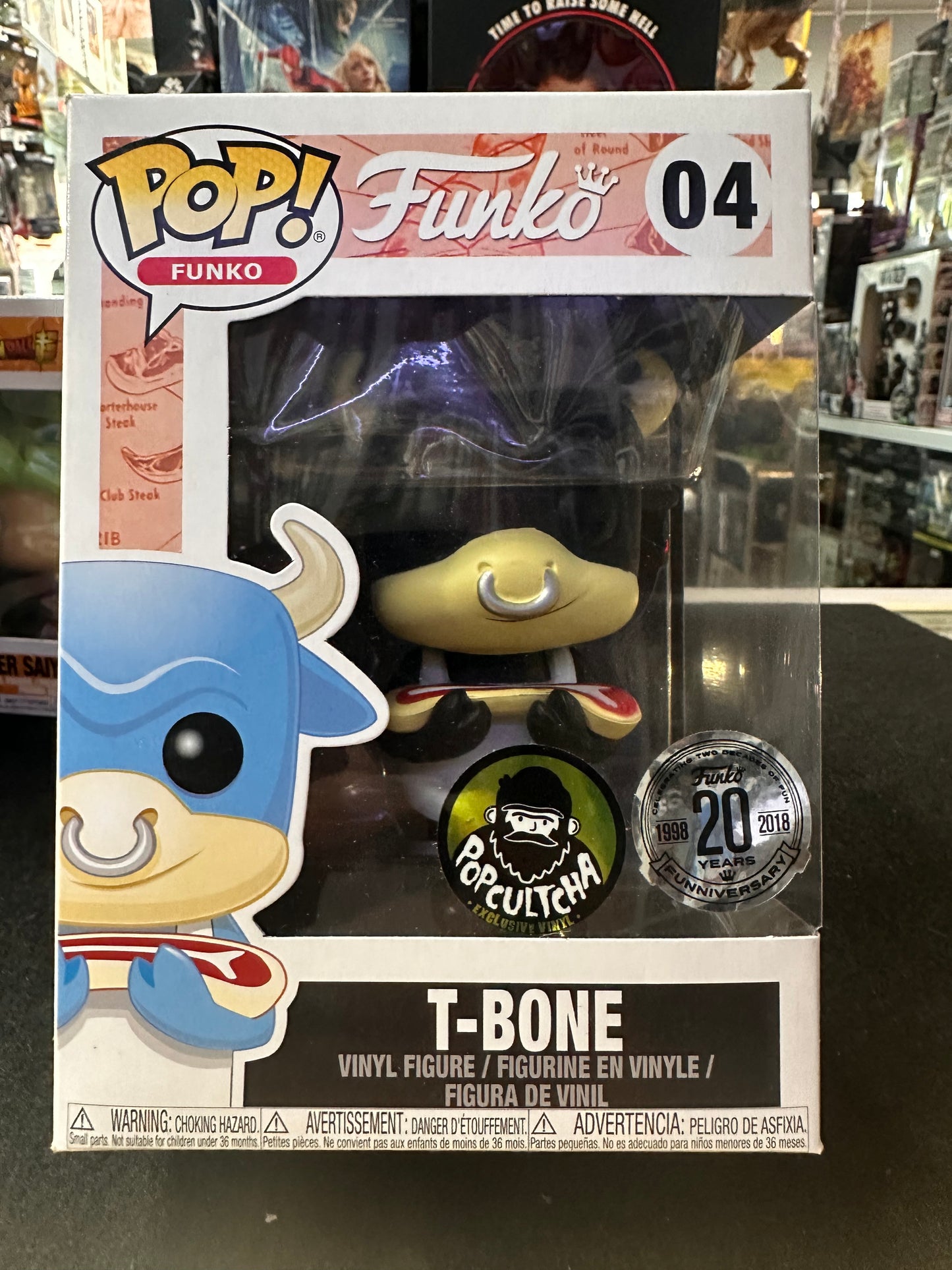 Funko POP! 20th Anniversary- T-BONE Black #04 funko shop exclusive rare limited