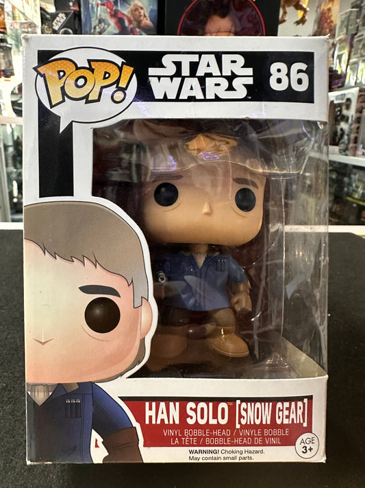 Star Wars Funko POP 86 Han Solo Snow Gear THE FORCE AWAKENS Bobble Head