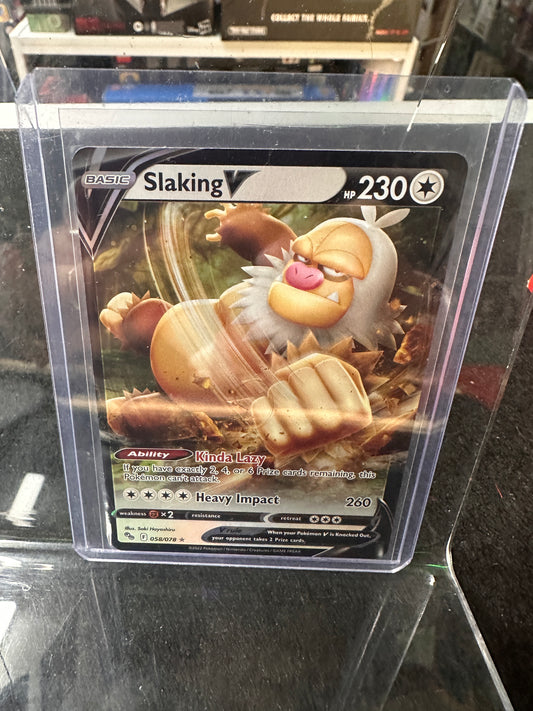 Slaking V 058/078 Pokemon Go Ultra Rare Holo Card Pokemon Card