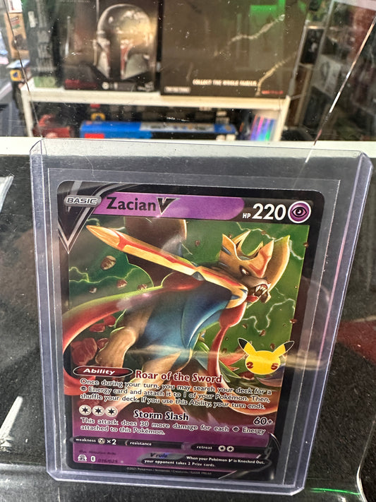 Pokémon TCG Zacian V Celebrations 016/025 Holo Ultra Rare