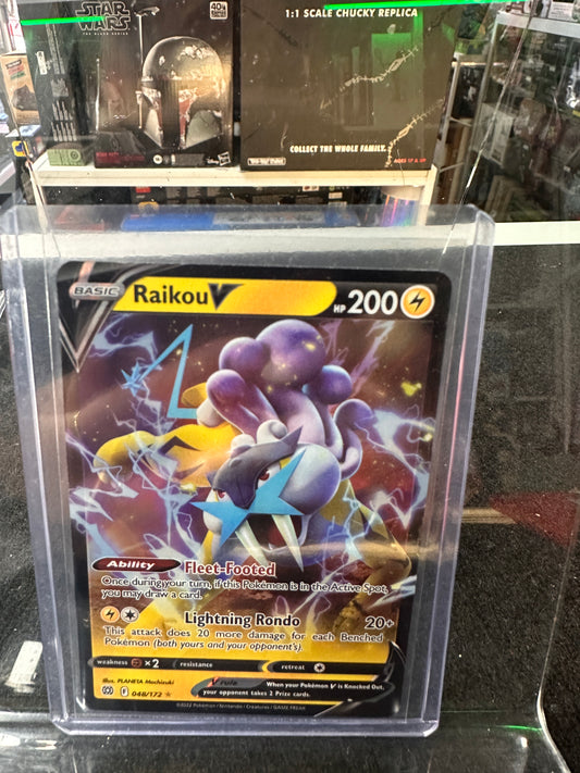 Pokémon Card TCG SWSH Brilliant Stars Raikou V Ultra Rare 048/172