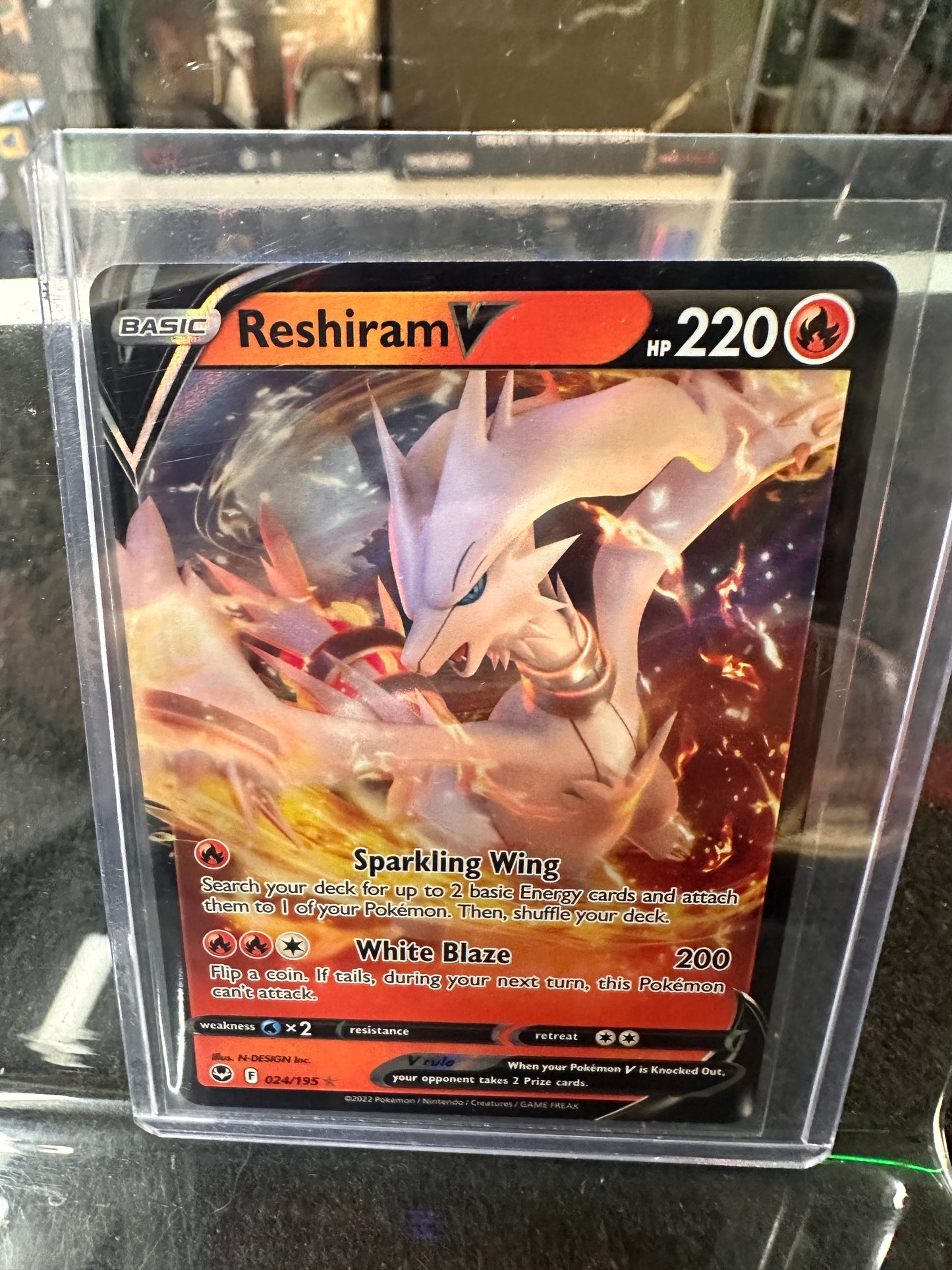 Pokémon TCG Reshiram V Silver Tempest 024/195 Holo Ultra Rare