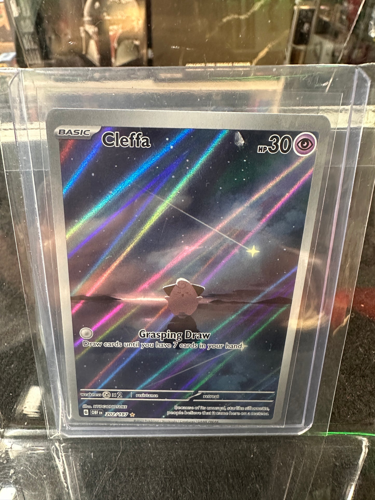 Cleffa 202/197 - Illustration Rare Obsidian Flames Pokemon Card