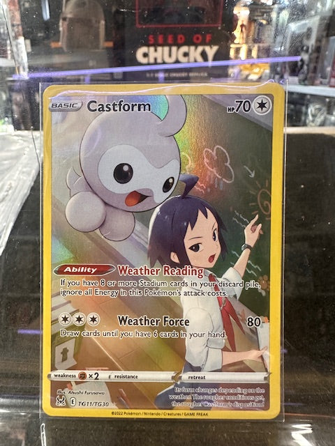 Pokemon Card CASTFORM Holo Rare TG11/TG30 LOST ORIGIN TRAINER GALLERY