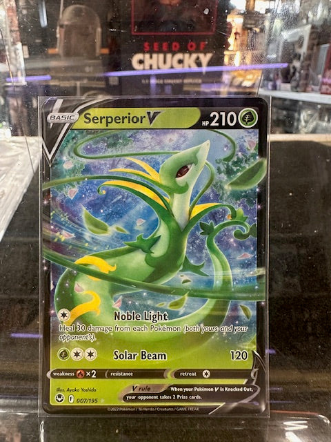 POKÉMON TCG SERPERIOR V 007/195 SILVER TEMPEST HOLO ULTRA RARE ENGLISH