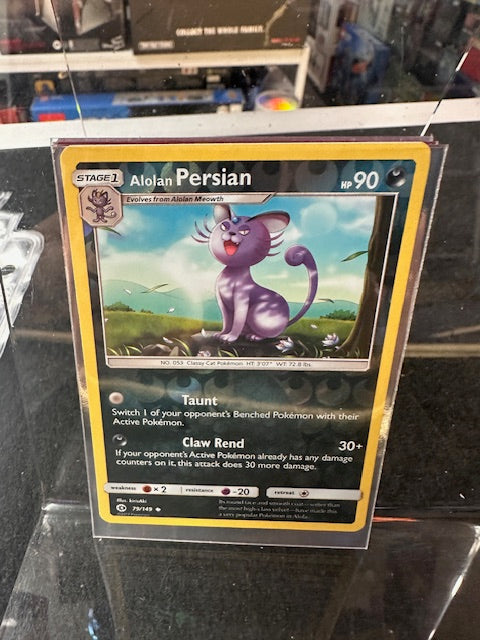 Pokemon Sun Moon Base Set Alolan Persian 79/149 Uncommon