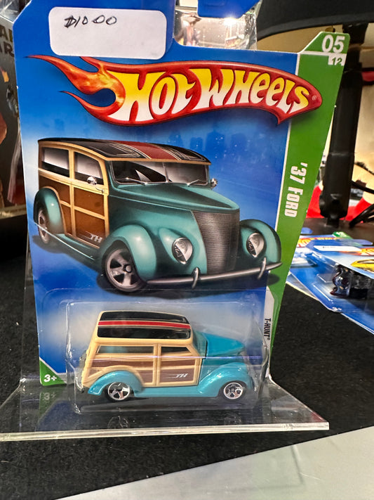 2009 HOT WHEELS '37 FORD SUPER TREASURE HUNT T-HUNT GREEN TEAL