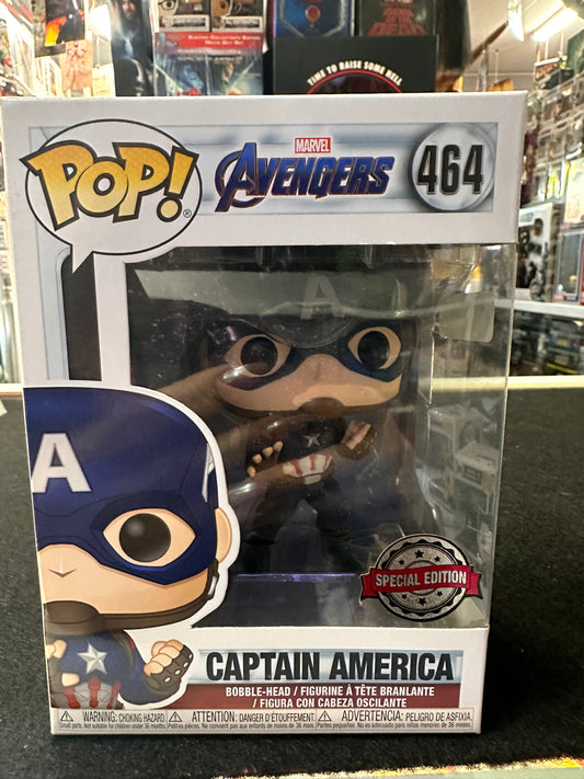 Funko Pop Marvel Avengers End Game Captain America #464 Vinyl Special Edition