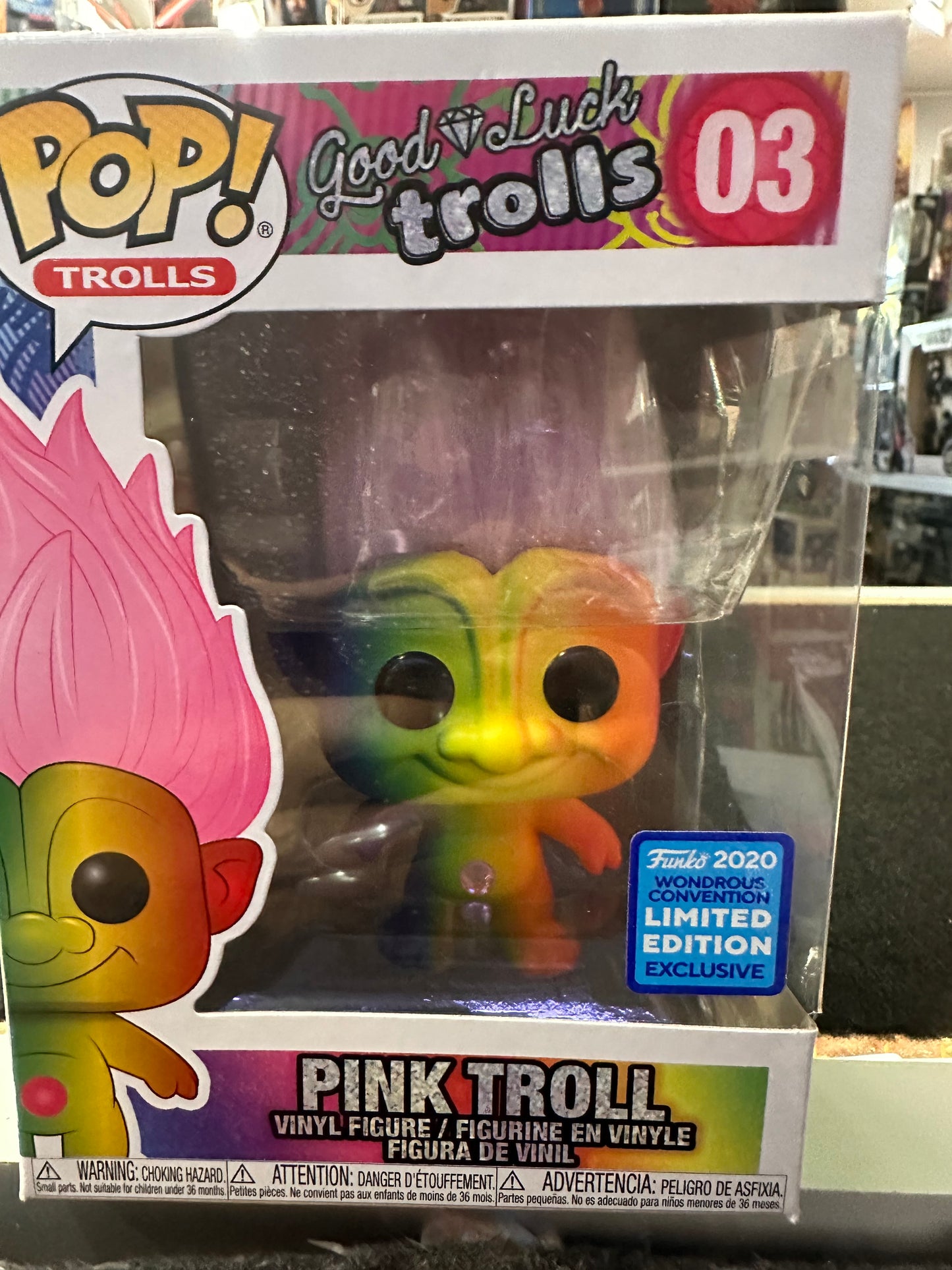 Pink Troll 03 ~ Good Luck Trolls ~ Funko Pop Vinyl