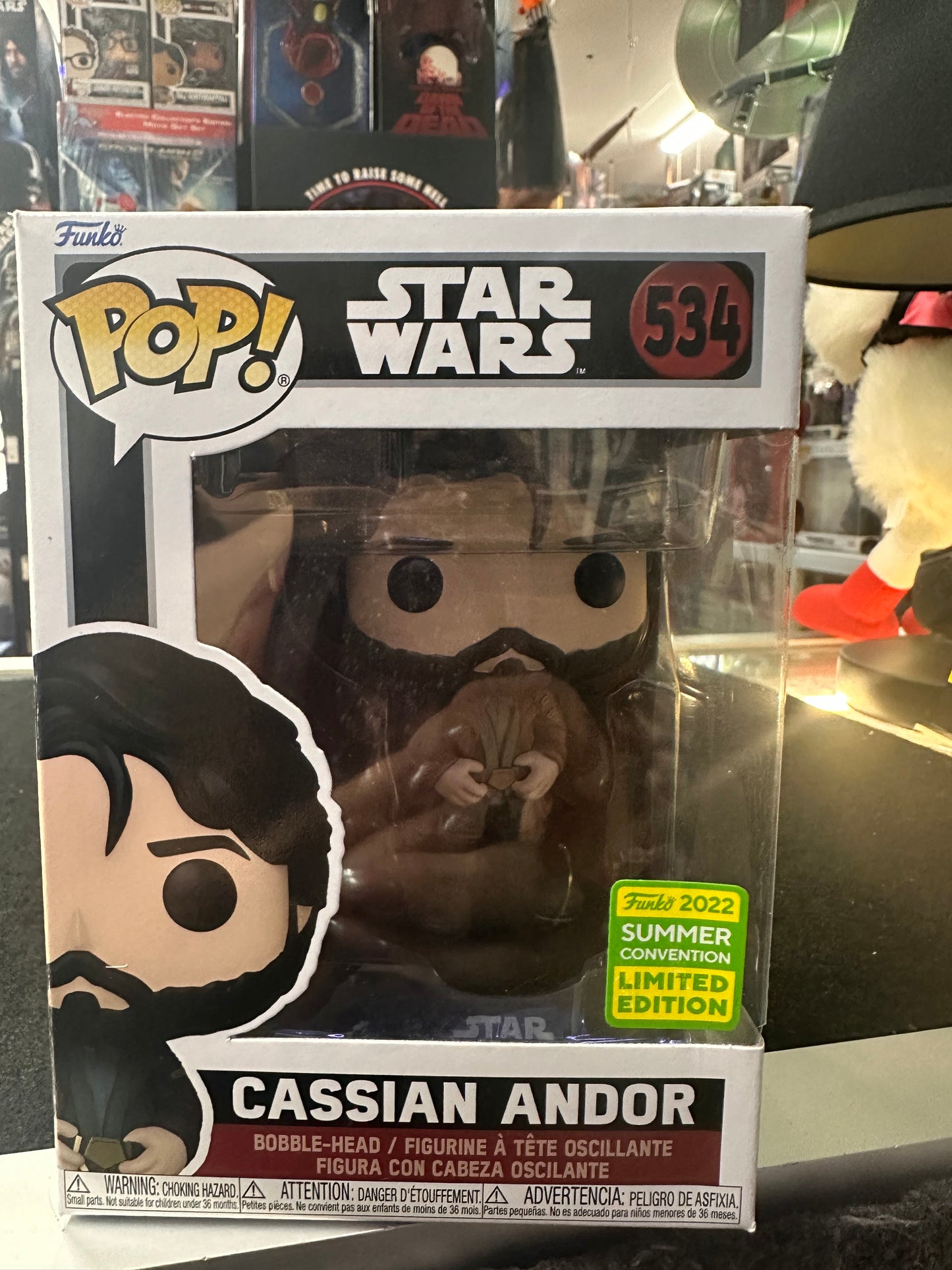 Star Wars Funko Pop Vinyl Andor - Cassian Andor No.534 2022 Summer Convention