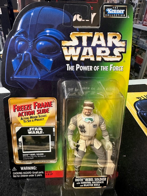 Star wars the power of the force freeze frame hoth rebel soldier figure