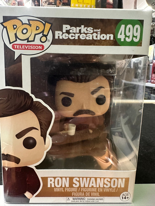 Ron Swanson Funko Pop! Vinyl #499 Parks And Recreation (Vaulted)