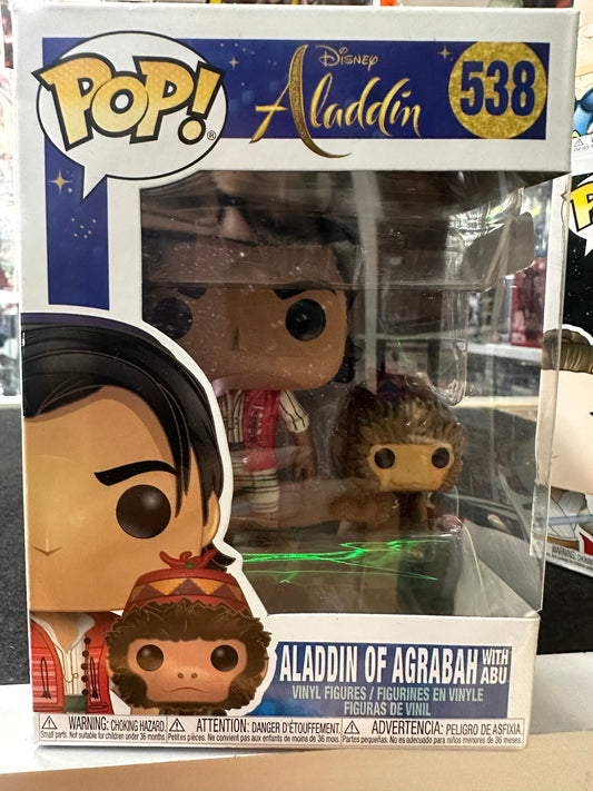 Funko PopDisney Aladdin Of Agrabah with Abu Number 538 Pop Vinyl