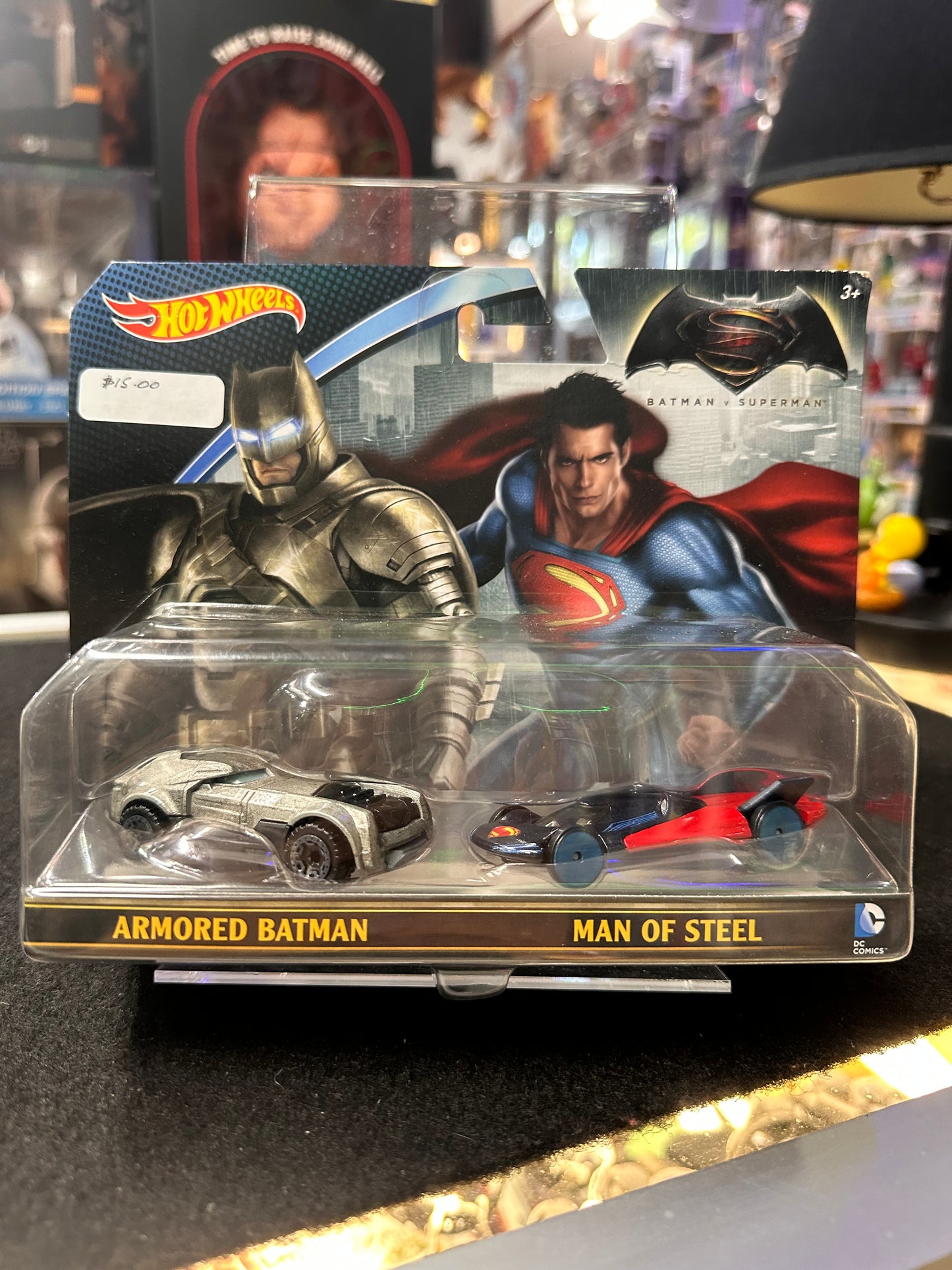 Hot Wheels Batman vs Superman Dawn of Justice Vehicle (2 Pack)